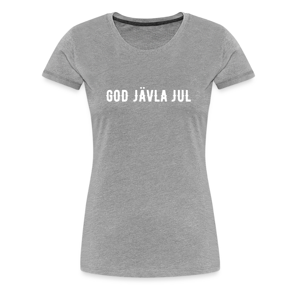 GOD JÄVLA JUL Women’s Premium T-Shirt - heather grey