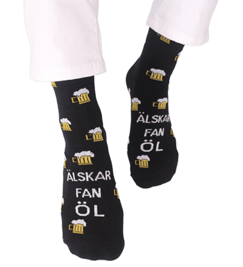 Love fuck beer socks
