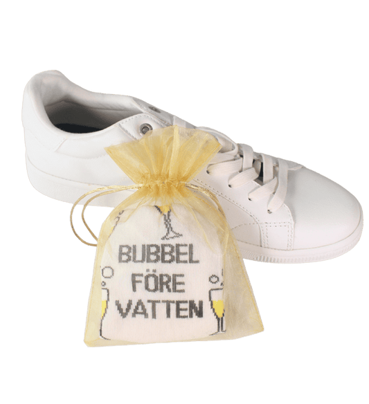 Guldpåse med BUBBEL FÖRE VATTEN Ankel